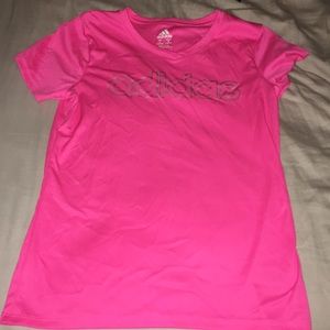 Pink adidas shirt